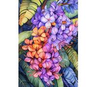 MIRONS 5D Diamond Art Kits, Flowers Full Drill Embroidery Diamond Painting Kits for Home Wall Decor 40x50cm