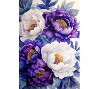 MIRONS 5D Diamond Art Painting Kits, Flowers DIY Full Drill Diamond Paintings with Diamonds Gem Art and Crafts Home Decor 40x50cm