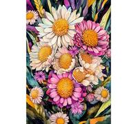 MIRONS 5D Diamond Painting Kits, Flowers Diamond Art Full Drill DIY Kits Pictures for Wall Decor Home Office Decoration 40x50cm