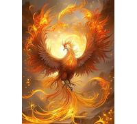 MIRONS 5D Diamond Painting Kits for Adults, Mythical Phoenix,D,30 * 40cm Full Drill Diamond Art Kits for Home Wall Decor, Birthday Gifts