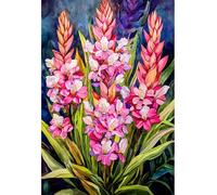 MIRONS Diamond Art, Flowers DIY 5D Diamond Painting Kits, Full Round Drill Embroidery Pictures for Wall Decor,Home Decoration 40x50cm