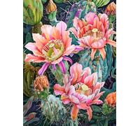 MIRONS Diamond Art Kits, Flowers Diamond Painting Kits, Cross Stitch Full Drill Shiny Diamond Embroidery Pictures Arts Craft for Home Wall Decor 40x50cm