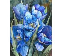 MIRONS Diamond Painting Kits, Flowers 5D DIY Full Drill Diamond Art Gem Painting for Home Decor 40x50cm