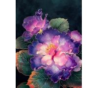 MIRONS Diamond Painting Kits, Flowers 5D DIY Full Drill Diamond Art Gem Painting for Home Decor 40x50cm