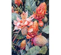 MIRONS Diamond Painting Kits, Flowers 5D DIY Round Full Drill Diamond Art Kits Craft for Home Wall Art Decor 40x50cm