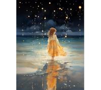 MIRONS Diamond Painting Kits, Flowers Round Full Drill 5D DIY Diamond Art Kits for Home Wall Decor 40x50cm