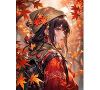 MIRONS DIY Diamond Painting for Adults, Beautiful Manga Girl,G,30 * 40cm 5D Diamond Painting Kits Full Drill, Diamond Art Kits, Round Diamond Art for Home Wall Decor and Gifts