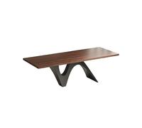 MIROOOO Computer Desk Side Table Simple Office Reception Tea Table, Modern Walnut Chinese Tea Table, Suitable For Business And Home Living Room Gaming Desk Large Desk(200x80x73cm)
