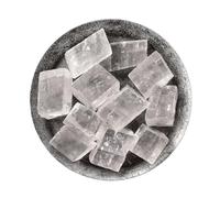 MIROOOO Natural Raw Stones Crystal Natural Calcite Ore Specimen Crystal Rough Stone Crushed Stone Demagnetized Stone Crystal Ornaments for Tumbling, Cabbing, Fountain Rocks(3-5cm/500g)