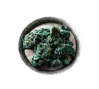 MIROOOO Natural Raw Stones Crystal Natural Malachite Ore Specimen Crystal Rough Stone Crushed Stone Demagnetized Stone Crystal Ornaments for Tumbling, Cabbing, Fountain Rocks(2-3cm/500g)