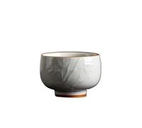 MIROOOO Restaurant Coffee Mug Embossed Handmade Retro Round Tea Cup Tea Cup Kung Fu Tea Set Chinese Style Home Ceramic Master Cup Single Cup Coffee Mug for Hot/Cold Beverages