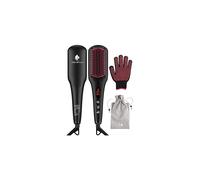 MiroPure Hair Straightening Brush 2 in 1 Ionic Hair Straightener Brush Hot Comb MCH Heating Smoothing Brush with 16 Heating Settings, Dual Voltage