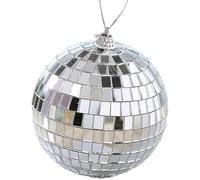 miror Disco Ball - 12 Reflective miror Ball | Silver Hanging Balls With String, Small Disco Ball Decor For 70s Theme Party | Disco Party Decorations | Hanging -ni Disco Balls For Club Party Wedding