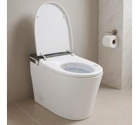 Miroro Smart Toilet with Built-In Bidet, Heated Seat, Warm Water and Dry, with Sensor and Temperature Display, Auto Flush, Auto Open & Close Lid, Wireless Remote Control