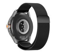 MiRowy 22mm Metal Strap for Xiaomi Watch S4/S4 Sport/S3/S1 Pro/2/2 Pro/Mi S1/S1 Active, Stainless Steel Magnetic Bracelet for Redmi Watch 5 Active/5 Lite - Black