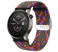 MiRowy 22mm Strap for Amazfit Balance 2/Balance/Bip 6/Bip 5/5 Unity/Balance/Cheetah Pro, Braided Solo Loop Elastic Soft Nylon Replacement Watch Bands for Amazfit GTR 4/GTR 3/3 Pro, Grey