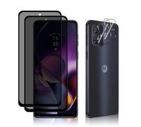 MiRowy 4 Pack Tempered Screen Protector for Motorola Moto G54 5G, 9H Anti-Spy Privacy Screen Protection Film and Camera Protector, Anti-Scratch Anti Spy Film for Motorola Moto G54 5G