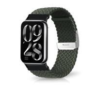 MiRowy Nylon Strap for Xiaomi Redmi Watch 6 / Redmi Watch 5/4 Bracelet, Braided Replacement WatchBands for Xiaomi Smart Band 10 Pro/Mi Smart Band 9 Pro/Mi 8 Pro - Dark Green