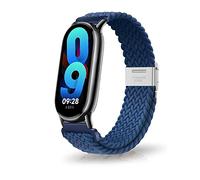 MiRowy Strap for Xiaomi Smart Band 10/Xiaomi Smart Band 9/Mi 8, Braided Solo Loop Elastic Soft Nylon Bracelet, Sport Replacement Watch Bands, Blue