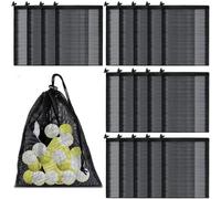 Mirrline 20 Pcs Black Mesh Drawstring Bag Laundry Mesh Bags with Drawstring for Sports Travel Outdoor - 27 * 32cm/10.63x12.6inch
