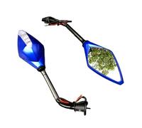 Mirror 2Pcs/Pair Motorcycle Turn Signals Rearview Mirror Scooter E-Bike Rear View Mirrors Side Convex 10mm