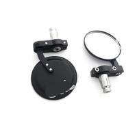 Mirror 2X Motorcycle Round 7/8" Handle Bar End Foldable Rear View Side Mirrors Universal
