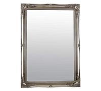Mirror 3Ft6 X 2Ft6 106cm X 76cm Large Silver Antique Ornate Design Big Wall New, 107x76