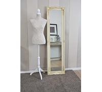 Mirror 5Ft6 X 1Ft6 167cm X 46cm Large Ivory Ornate Antique Design Dress Big Wall, 167x46