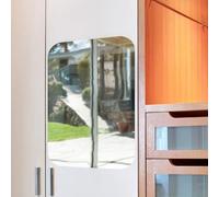 Mirror Adhesive Stickers | Self-Adhesive Mirror Rectangular Rounded Edges 42 x 27 cm