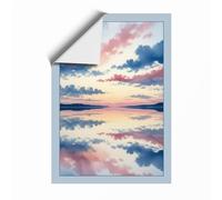 Mirror at Dawn Coastal Unframed Wall Art Print A2 (59.4×42cm), Wall Decor for Living Room, Bedroom, Office & Home, Art Gift