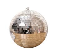 Mirror Balls Mirror Disco Ball Stage Light Rotating Glass Big Party Decorations Bar Dj Lighting Reflection Colorful(25CM)