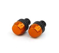 Mirror Base Hole Sealing Screws for Motorcycle For C400GT Accessories Motorcycle Mirror Hole Caps Mirrors Cap Plug Screw Bolt Decorative Covers(Orange-no logo)
