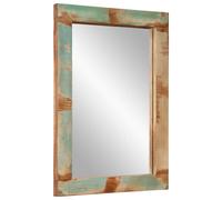 Mirror Bathroom Wall Mirror Vanity Mirror Solid Wood Mango and Glass vidaXL