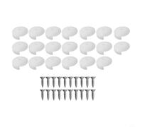 Mirror Bracket Complete Set with Screws - Plastic Glass Clamp for Wall Mounting Mirrors Acrylic Forex - Invisible Fixing (A 20pcs)