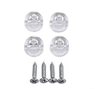 Mirror Brackets Mirror Hanger Clips, Mirror Mounting Clips Kit, Wall Mounted Clip Set, for Mirrors Includes 4 Plastic Brackets and Screws(4pcs)