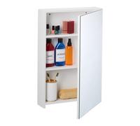 Mirror Cabinet Wall-Mounted Bathroom Storage Cupboard Shelf 60.5x40x12cm White
