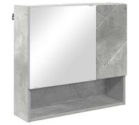 vidaXL Mirror Cabinet with Door White 59 x 17 x 55 cm Engineered Wood