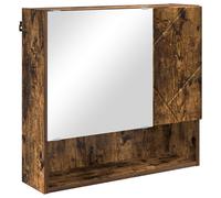 vidaXL Mirror Cabinet with Door White 59 x 17 x 55 cm Engineered Wood