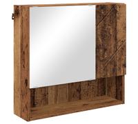 vidaXL Mirror Cabinet with Door White 59 x 17 x 55 cm Engineered Wood