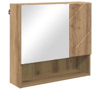 Mirror Cabinet Wall-mounted with Storage Engineered Wood Bathroom Unit vidaXL