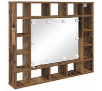 Mirror Cabinet with LED Cosmetic Mirror Cabinet Bedroom Storage Cabinet vidaXL