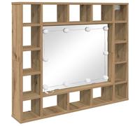 Mirror Cabinet with LED Cosmetic Mirror Cabinet Bedroom Storage Cabinet vidaXL