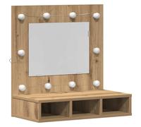 Mirror Cabinet with LED Wall-mounted Mirror Cabinet Storage Cupboard vidaXL