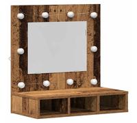 vidaXL Mirror Cabinet Old wood 60 x 31.5 x 62 cm Engineered Wood
