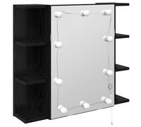 Mirror Cabinet with LED Washroom Storage Cabinet Bathroom Vanity Unit vidaXL