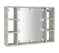 Mirror Cabinet with LED Washroom Storage Cabinet Bathroom Vanity Unit vidaXL