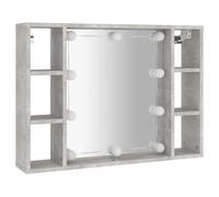 Mirror Cabinet with LED Washroom Storage Cabinet Bathroom Vanity Unit vidaXL
