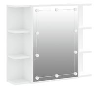 Mirror Cabinet with LED Washroom Storage Cabinet Bathroom Vanity Unit vidaXL