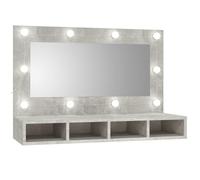 vidaXL Mirror Cabinet Black Oak 90 x 31.5 x 62 cm Engineered Wood