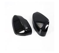 Mirror Cap For Mitsubishi Eclipse For Cross 2017 2018 2019 Car Carbon Fiber Style Rearview Side Mirror Cover Cap Stickers(Black)